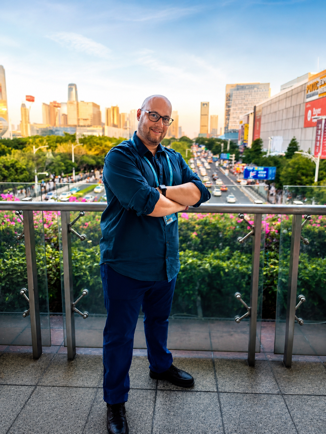 Ismael García en Guangzhou, China